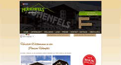 Desktop Screenshot of pension-hohenfels.com